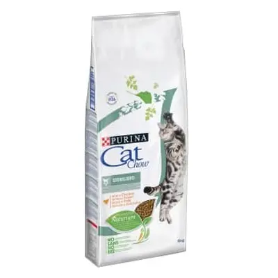 Purina Cat Chow Sterilised Chicken, Kissan kuivaruoka, Adult, 1,5 kg