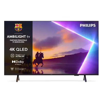 Philips 65PUS8510, 165,1 cm (65), 3840 x 2160 pikseliä, QLED, Älytelevisio, Wi-Fi, musta