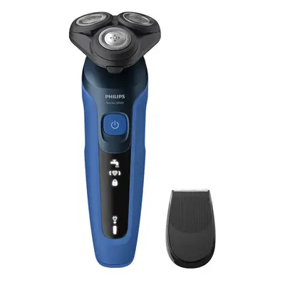 Philips Series 5000 S5466/17 Wet & Dry -sähköparranajokone, musta, sininen