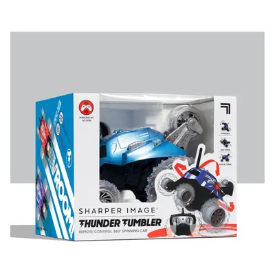 Sharper Image Leluauto Toy RC Monster Spinning Car Metallinen Sininen