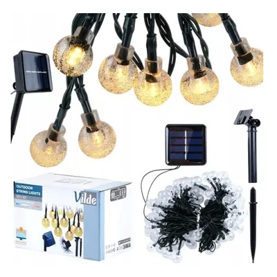 Vilde Puutarha Joulu Solar ORION LED-valonauha 10 m 100 kpl.