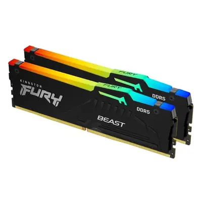 Kingston FURY Beast RGB 32 Gt (2 x 16 Gt) DDR5 6000 MHz, CL36 -muisti (XMP/EXPO)