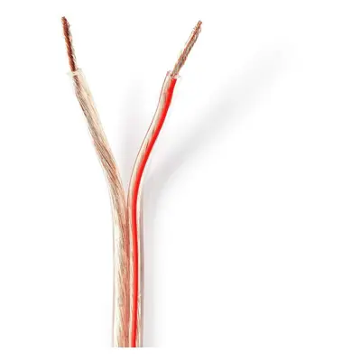 Nedis Kaiutinkaapeli | 2 x 2.50 mm² | Kupari | 100 m | Pyöreä | PVC | Läpikuultava | Kela