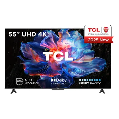 TCL V6C 55V6C 55" 4K DLED Google TV, 60 Hz, Dolby Vision, HDR10+, metalline