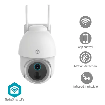 Nedis SmartLife IP-kamera ulkona | Spotlight | 3MP Full HD 1296p | Kallistus | IP65