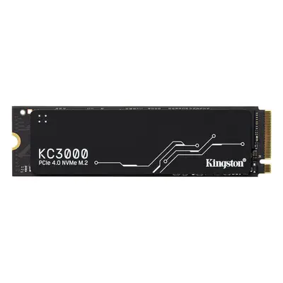 Kingston KC3000 1 Tt M.2 PCIe 4.0 x4 NVMe -SSD-levy, musta