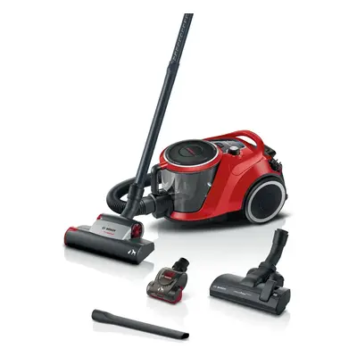 Bosch Series 6 ProAnimal BGC41PET 2.4 L 750 W pussiton -pölynimuri, punainen/musta