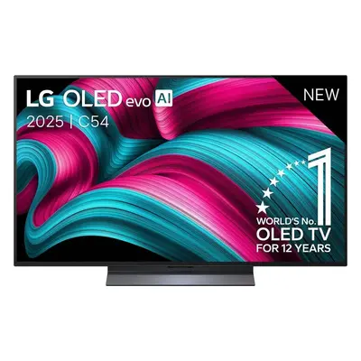 LG OLED evo AI OLED48C54LA.AEU, 121,9 cm (48), 3840 x 2160 pikseliä, OLED evo, Älytelevisio, Wi-Fi, musta