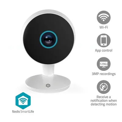 Nedis SmartLife IP-kamera sisätiloissa | 3MP Full HD 1296p
