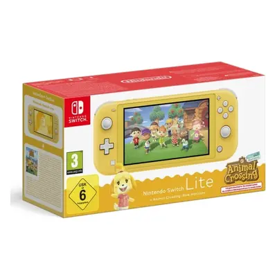 Nintendo Switch Lite Animal Crossing, Nintendo Switch Lite, NVIDIA Custom Tegra, Gul, Analog/digitaalinen, Hjemknap, Afbryderkna