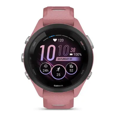 Garmin Forerunner 265S 42mm AMOLED -urheilukello, vaaleanpunainen/musta