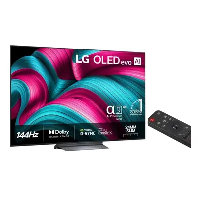 LG OLED evo AI OLED77C54LA, 195,6 cm (77), 3840 x 2160 pikseliä, OLED evo, Älytelevisio, Wi-Fi, musta