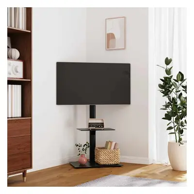 vidaXL TV-taso kulmaan 2 tasoa 32-65" musta
