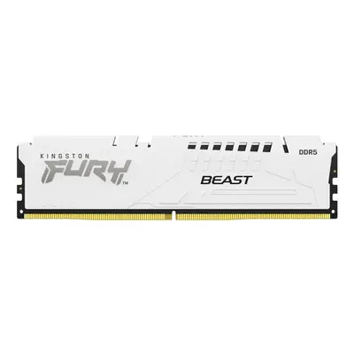 Kingston Technology FURY Beast 16 Gt 6000 MT/s DDR5 CL36 DIMM , valkoinen, EXPO, 16 GB, 1 x 16 GB, DDR5, 288-pin DIMM, Valkoinen