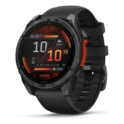 Garmin Fenix 8 47mm AMOLED -urheilukello, Slate Gray / musta
