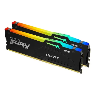 Kingston FURY Beast RGB 16 Gt (2 x 8 Gt) DDR5 5600 MHz, CL40 -muisti (XMP/EXPO)