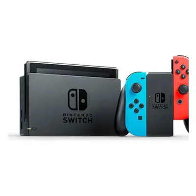 Nintendo | Switch V2 - Pelikonsoli - Full HD - 32GB - musta / neonpunainen / neonsininen