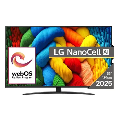 LG NANO81A3A 55" 4K NanoCell webOS TV, 60 Hz, HDR10+