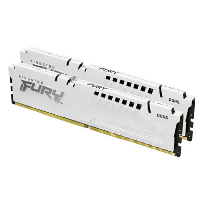 Kingston Technology FURY Beast 32 Gt 6000 MT/s DDR5 CL30 DIMM (2 kpl:n pakkaus) , valkoinen, EXPO, 32 GB, 2 x 16 GB, DDR5, 288-p