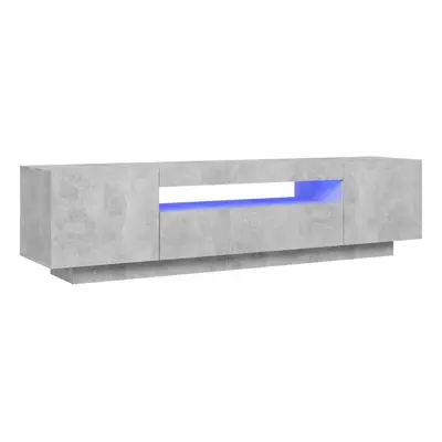 vidaXL TV-taso LED-valoilla betoninharmaa 160x35x40 cm