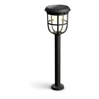 Philips Radii aurinkokennovalaisin 1,3W, Ulkotilojen jalka-/tolppavalaistus, Musta, Muovi, IP44, Patio, Puutarha, III