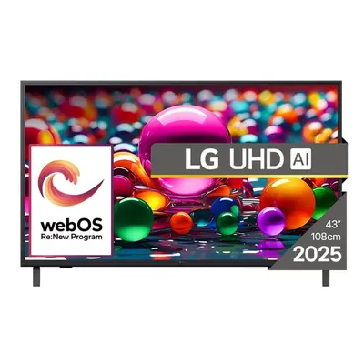 LG 43UA74003LB 43" 4K LED webOS TV, 60 Hz, HDR10
